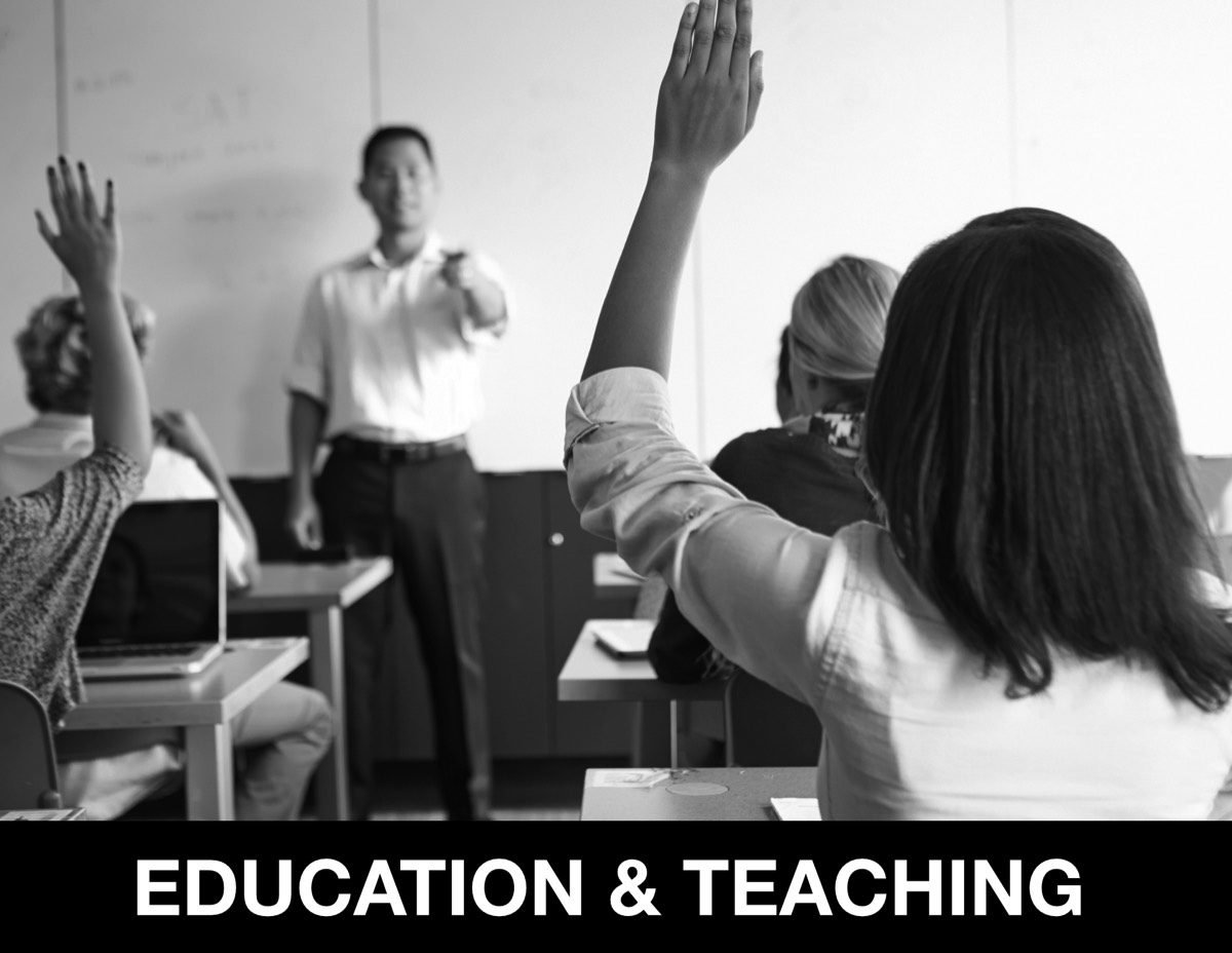 Students sitting in a classroom
